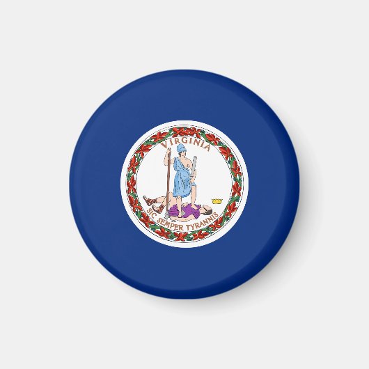 Virginia State Flag USA Magnet (Vorne)