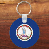 Virginia State Flag USA Schlüsselanhänger (Vorderseite)