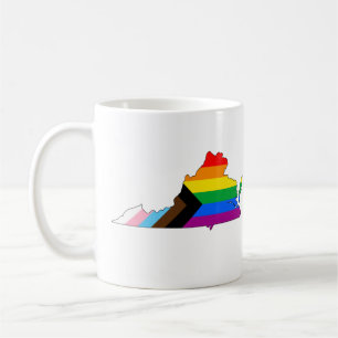 Virginia State Pride LGBTQ Progress Pride Kaffeetasse