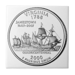 Virginia State Quarter Fliese