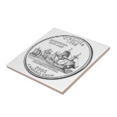 Virginia State Quarter Fliese (Seite)