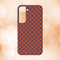 Virginia State Silhouette Blau Orange Geometrisch