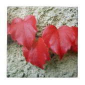 Virginia Strampler Blätter Keramik Tile Fliese (Vorderseite)