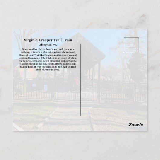 Virginia Strampler Postkarte (Rückseite)