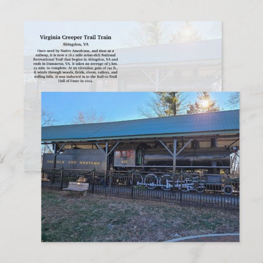 Virginia Strampler Postkarte (Vorne/Hinten)