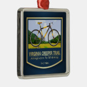 Virginia Strampler Trail (bike2) Ornament Aus Metall (Rechts)