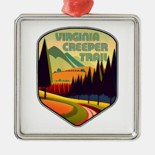 Virginia Strampler Trail Colors Ornament Aus Metall