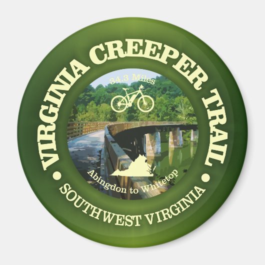 Virginia Strampler Trail (Cycling C) Magnet (Vorne)