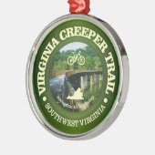 Virginia Strampler Trail (Cycling C) Ornament Aus Metall (Links)