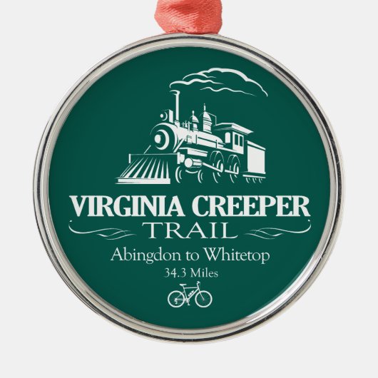 Virginia Strampler Trail (RT) Ornament Aus Metall (Vorne)