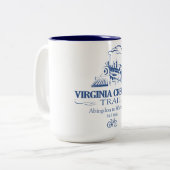 Virginia Strampler Trail (RT) Zweifarbige Tasse (Vorderseite Links)