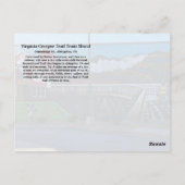 Virginia Strampler Wandern neben dem Wasser Postkarte (Rückseite)