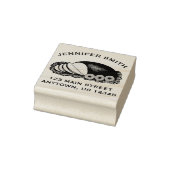 Virginia Style Glazed Country Ham Personalisiert Gummistempel (Stempel)