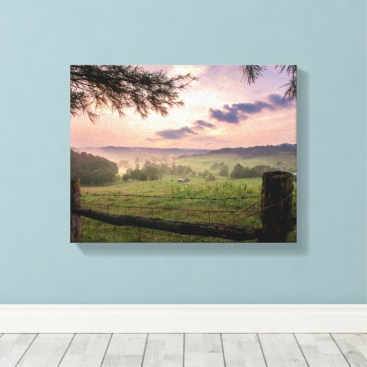 Virginia Sunset Leinwanddruck (Insitu (Holzboden))