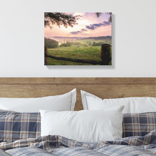 Virginia Sunset Leinwanddruck (Insitu (Schlafzimmer))