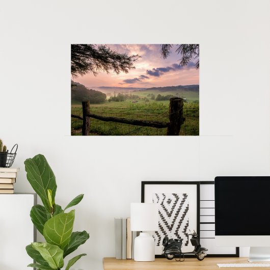 Virginia Sunset Poster (Heimbüro)