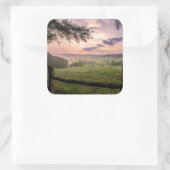 Virginia Sunset Quadratischer Aufkleber (Tasche)