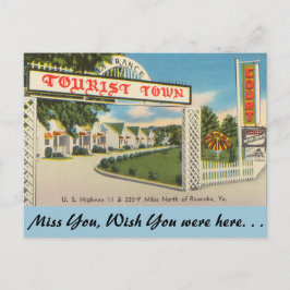Virginia, Touristenstadt, Roanoke Postkarte