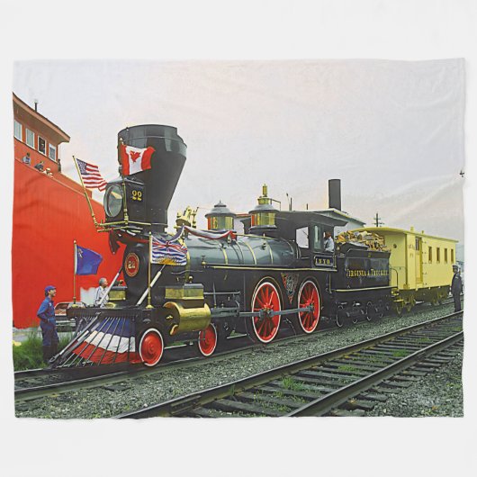Virginia & Truckee 22 Dampfzug Motor Fleecedecke (Vorderseite (Horizontal))