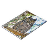 Virginia-Uhu-Anstarren Notizblock (Linke Seite)