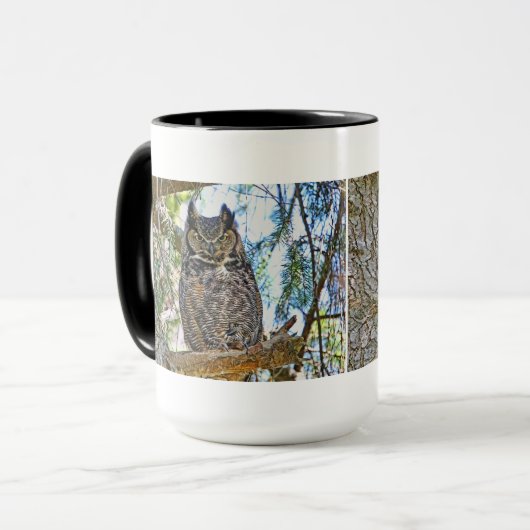 Virginia-Uhu-Anstarren Tasse (Vorderseite Links)