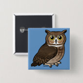 Virginia-Uhu Button (Vorne & Hinten)