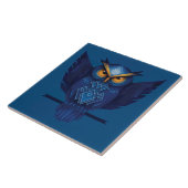 Virginia-Uhu in Blau Fliese (Seite)