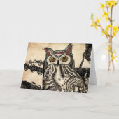 Virginia-Uhu-leere Gruß-Karte Karte (Gelbe Blume)