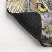 Virginia-Uhu nach Augen Mousepad (Ecke)