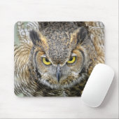 Virginia-Uhu nach Augen Mousepad (Mit Mouse)