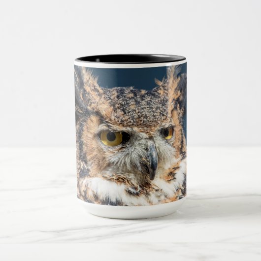 Virginia-Uhu-Porträt Tasse (Zentrum)