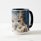 Virginia-Uhu-Porträt Tasse (VorderseiteRechts)