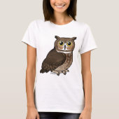 Virginia-Uhu T-Shirt (Vorderseite)