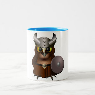"Virginia-Uhu-" Viking-Sturzhelm-Eule Zweifarbige Tasse
