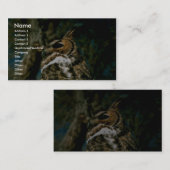 Virginia-Uhu Visitenkarte (Vorne/Hinten)