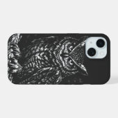Virginia-Uhu — von BurnsInHell iPhone 15 Hülle (Rückseite (Horizontal))