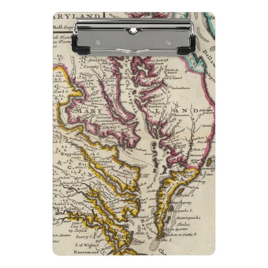 Virginia und Maryland Mini Klemmbrett (Vorderseite)