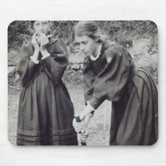 Virginia und Vanessa Stephen, in St. Ives, 1894 Mousepad (Vorne)