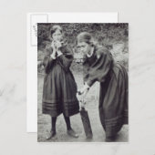Virginia und Vanessa Stephen, in St. Ives, 1894 Postkarte (Vorne/Hinten)