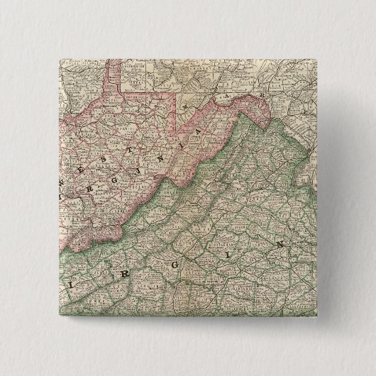 Virginia und West Virginia 2 Button (Vorderseite)