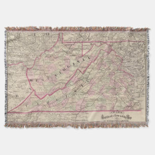 Virginia und West Virginia Decke