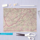 Virginia und West Virginia Seidenpapier (Handwerk)