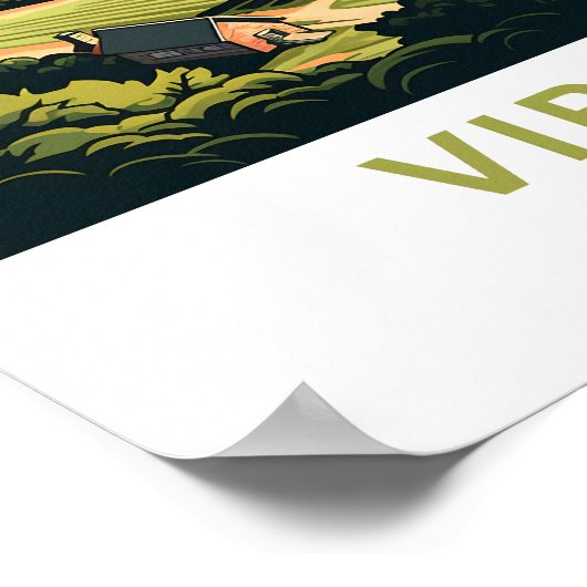 Virginia United Staaten Travel Print Poster (Ecke)