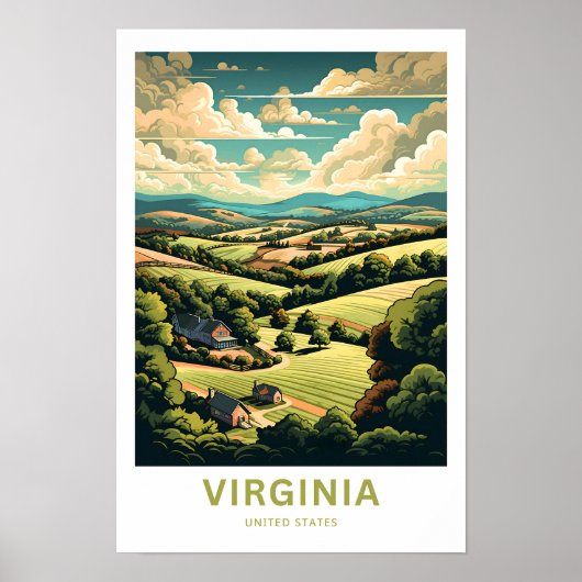Virginia United Staaten Travel Print Poster (Vorne)