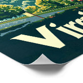 Virginia USA Famous Travel Place Poster (Ecke)