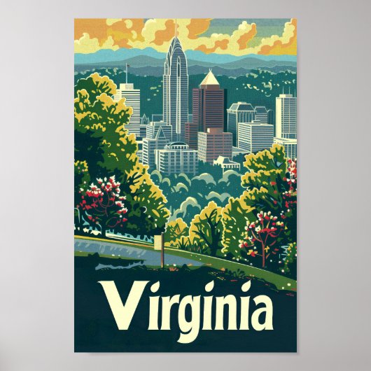 Virginia USA Famous Travel Place Poster (Vorne)