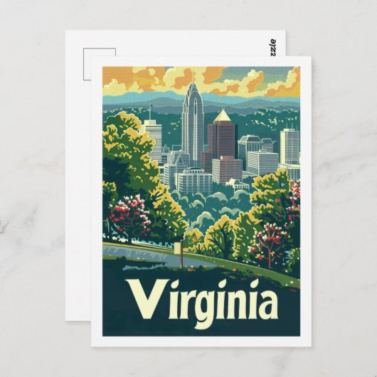 Virginia USA Famous Travel Place Postkarte (Vorne/Hinten)