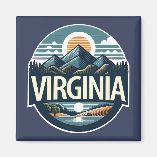 Virginia, USA Magnet (Vorne)