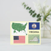 Virginia, USA Postkarte (Stehend Vorderseite)