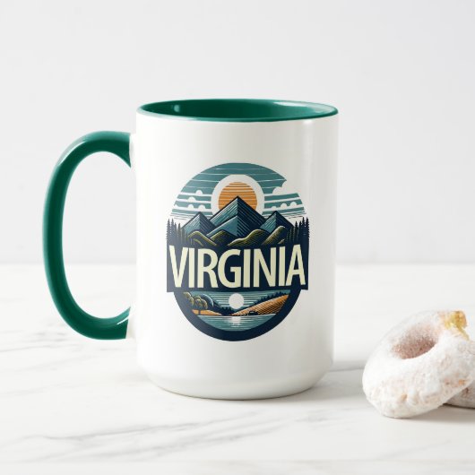 Virginia, USA Tasse (Mit Donut)